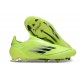 adidas F50 Elite Sans Lacets FG Volt Noir