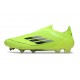 adidas F50 Elite Sans Lacets FG Volt Noir