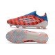 adidas F50 Elite Sans Lacets FG Rouge Blanc Bleu