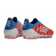 adidas F50 Elite Sans Lacets FG Rouge Blanc Bleu