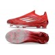 adidas F50 Elite Sans Lacets FG Rouge Argent