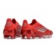 adidas F50 Elite Sans Lacets FG Rouge Argent