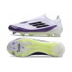 adidas F50 Elite Sans Lacets FG X Messi Blanc Ftwr Noir Violet Uni