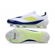 adidas F50 Elite Sans Lacets FG Blanc Jaune Solaire Bleu Lucide