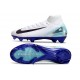 Nike Air Zoom Mercurial Superfly 10 Elite FG Blanc Bleu Noir