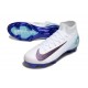 Nike Air Zoom Mercurial Superfly 10 Elite FG Blanc Bleu Noir