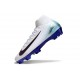 Nike Air Zoom Mercurial Superfly 10 Elite FG Blanc Bleu Noir