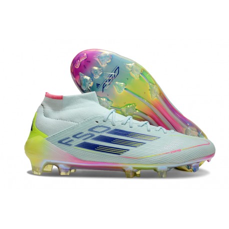 Nouvelles adidas F50 Elite Mid FG Stellar Icon - Bleu Jaune