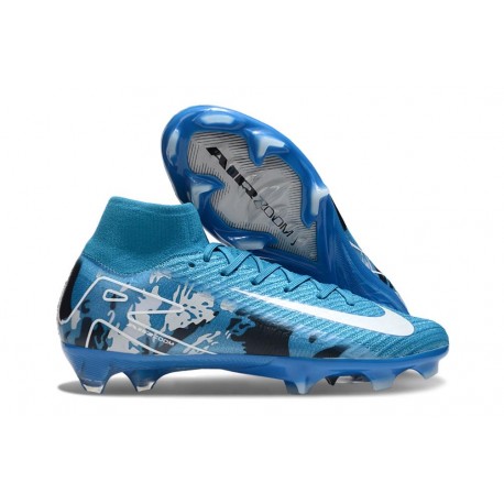 Nike Zoom Mercurial Superfly X Elite FG Bleu Blanc