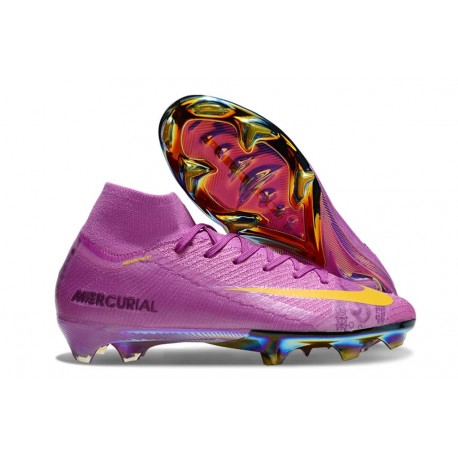 Nike Zoom Mercurial Superfly X Elite FG Violet Jaune