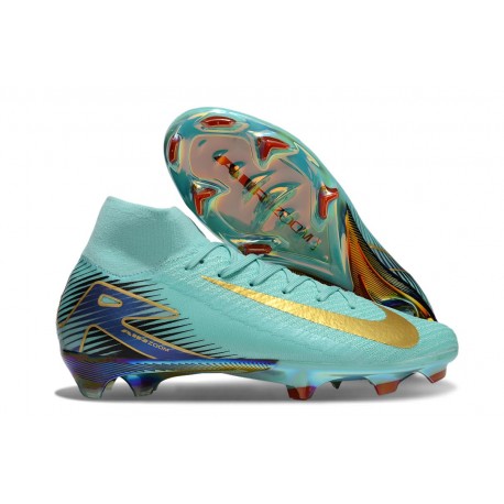 Nike Zoom Mercurial Superfly X Elite FG Cube Océan Or