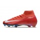 Nike Zoom Mercurial Superfly X Elite FG Rouge Blanc