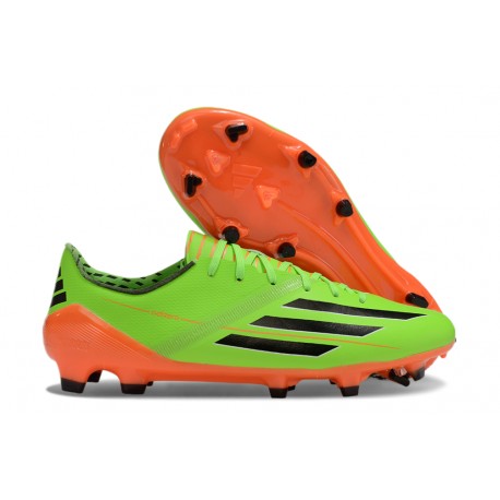 adidas F50 Elite FG Neuf Crampons Vert Noir Orange