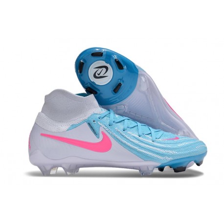 Nike Phantom Luna II Elite FG Blanc Bleu Rose