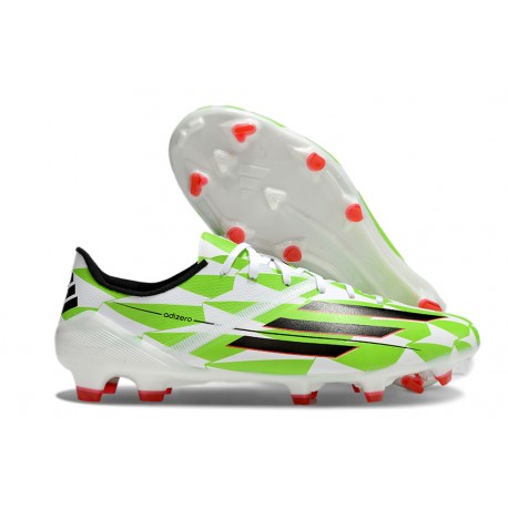adidas F50 Elite FG Neuf Crampons Vert Noir Blanc