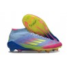 Nouvelles adidas F50 Elite Mid FG Bleu Fusion Citron Lucide Rose Lucide