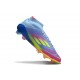 Nouvelles adidas F50 Elite Mid FG Bleu Fusion Citron Lucide Rose Lucide