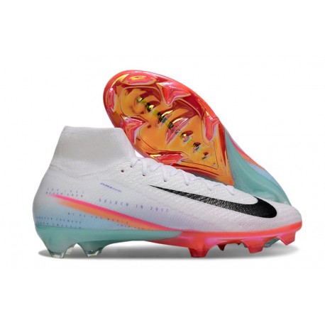 Nike Zoom Mercurial Superfly X Elite FG Blanc Noir Orange