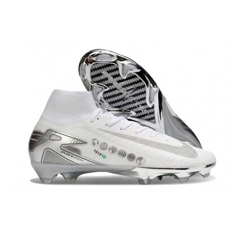 Nike Zoom Mercurial Superfly X Elite FG Blanc Argent