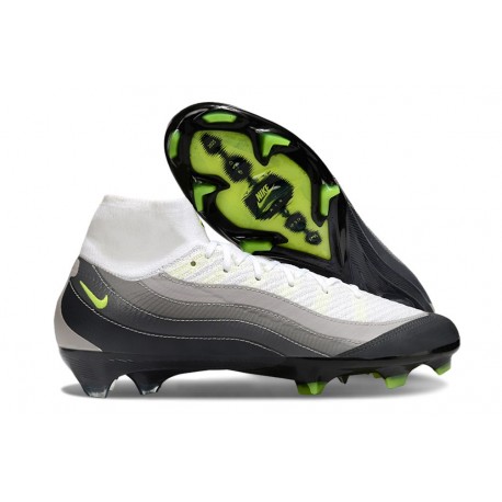 Nike Zoom Mercurial Superfly X Elite FG AM95 SE Noir Jaune Néon Anthracite Graphite Cl