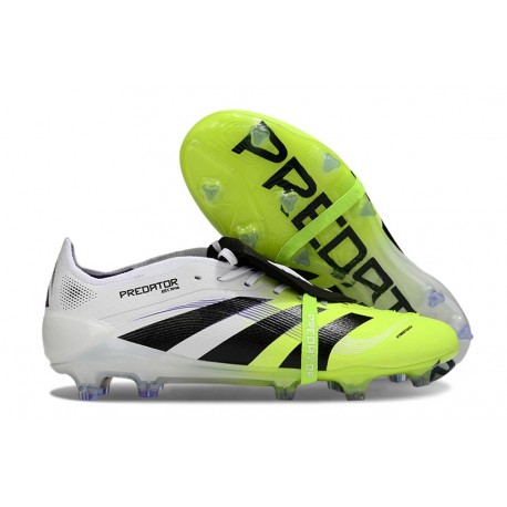 Crampons Adidas Predator Elite FT FG Blanc Noir Citron Lucid