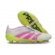 Crampons Adidas Predator Elite FT FG Blanc Rose Lucide Citron Lucide