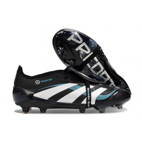 Crampons Adidas Predator Elite FT FG Noir Blanc Bleu