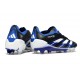 Crampon de Football adidas Predator Elite FG Noir Bleu Blanc