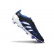 Crampon de Football adidas Predator Elite FG Noir Bleu Blanc
