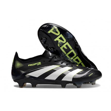 Crampon de Football adidas Predator Elite FG Noir Blanc Citron Lucid