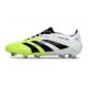 Crampon de Football adidas Predator Elite FG Blanc Noir Citron Lucid