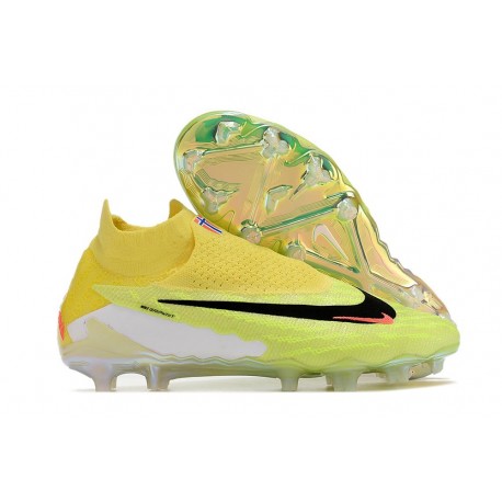Nike Phantom GX Elite Dynamic Fit FG Jaune Vert Noir