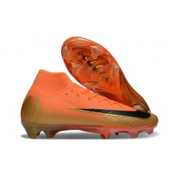 Nike Zoom Mercurial Superfly X Elite FG Orange Noir Or