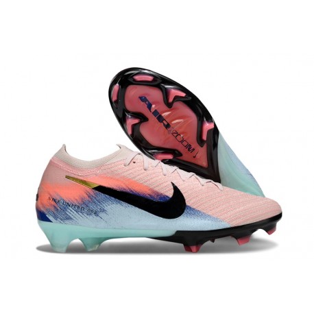 Crampon Nike Zoom Mercurial Vapor XVI Elite FG Rosa Bleu Noir