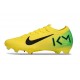 Crampon Nike Zoom Mercurial Vapor XVI Elite FG KM Jaune Vert Noir