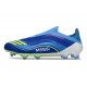 Crampons de Foot adidas F50 Elite LL FG Equipe Bleu Royal Jaune Solaire