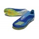 Crampons de Foot adidas F50 Elite LL FG Equipe Bleu Royal Jaune Solaire