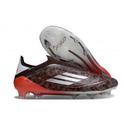 Crampons de Foot adidas F50 Elite LL FG Marron Argent Rouge