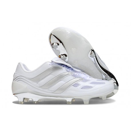 Adidas Predator Elite Foldover Tongue FG Blanc Argent