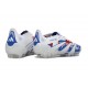 Crampon de Football adidas Predator Elite FG Blanc Bleu Rouge