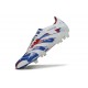Crampon de Football adidas Predator Elite FG Blanc Bleu Rouge