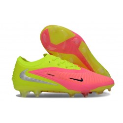 Nike Phantom 6 Elite Low FG Nouvelles Rose Limelight