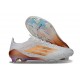 adidas F50 Elite FG Neuf Crampons Blanc Or