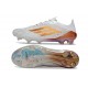 adidas F50 Elite FG Neuf Crampons Blanc Or