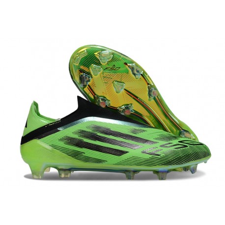 Crampons de Foot adidas F50 Elite LL FG Vert Noir