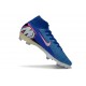 Nike Zoom Mercurial Superfly X Elite FG Bleu Blanc