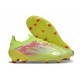 adidas F50 Elite FG Neuf Crampons Jaune Rouge Argent