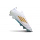 adidas F50 Elite FG Neuf Crampons Blanc Vert Or