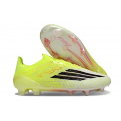 adidas F50 Elite FG Team Jaune Solaire Noir Rouge Lucide