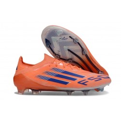 adidas F50 Elite FG Neuf Crampons Beam Orange Bleu Lucide Blanc Ftwr